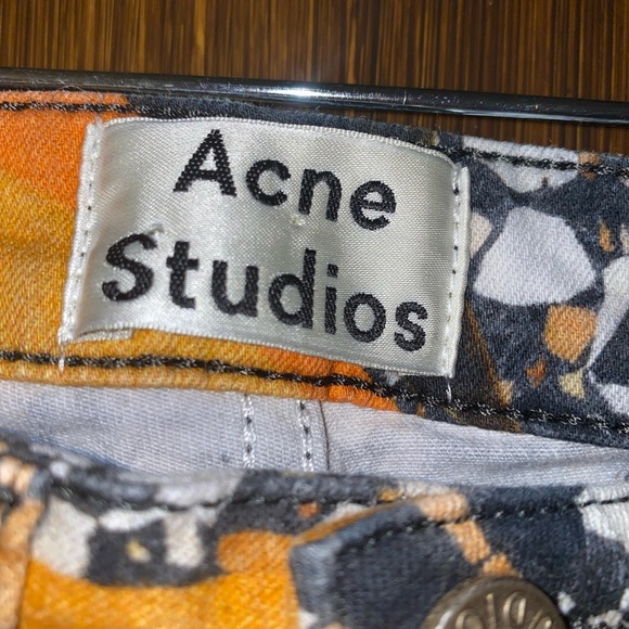 ACNE Studios Skin 5 Pocket printed mid-rise skinny jeans (16) - Picture 7 of 7
